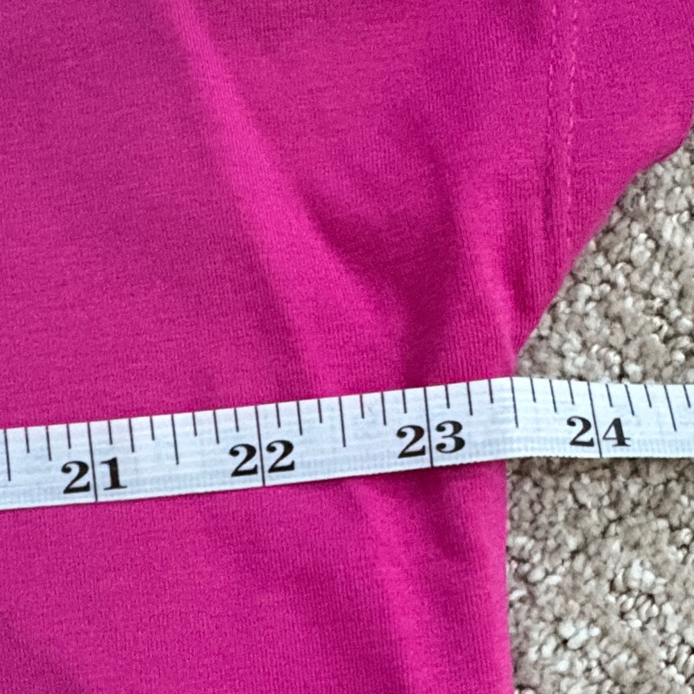 J. Jill Fuchsia V-Neck Short Sleeve Tee - Picture 3 of 5